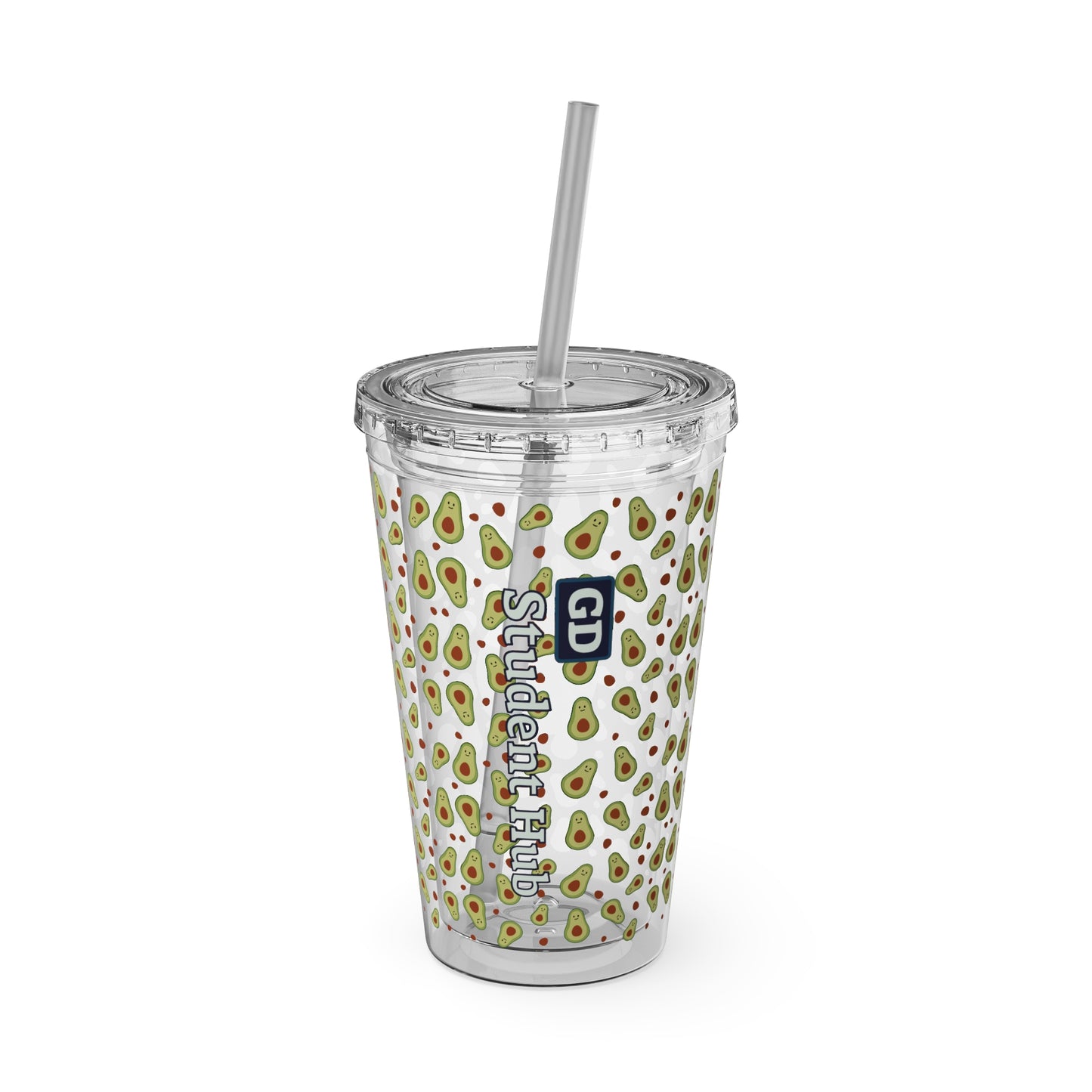 Aesthetic Insulated Tumbler with Straw – 16oz Travel Cup for Trendy Sipping