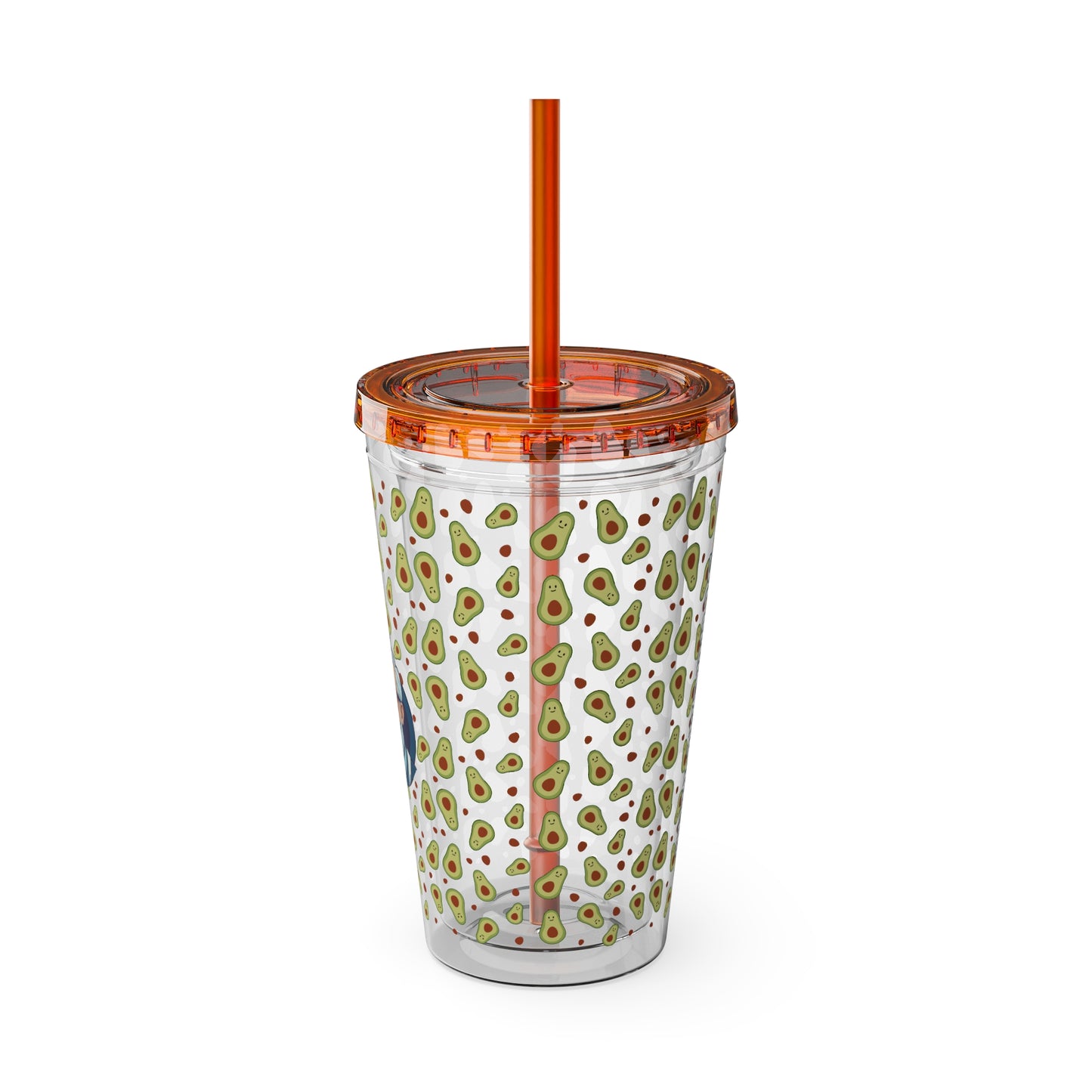Aesthetic Insulated Tumbler with Straw – 16oz Travel Cup for Trendy Sipping