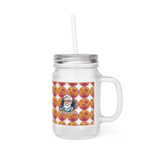 Chill Sips: Custom Frosted Mason Jar (12oz)