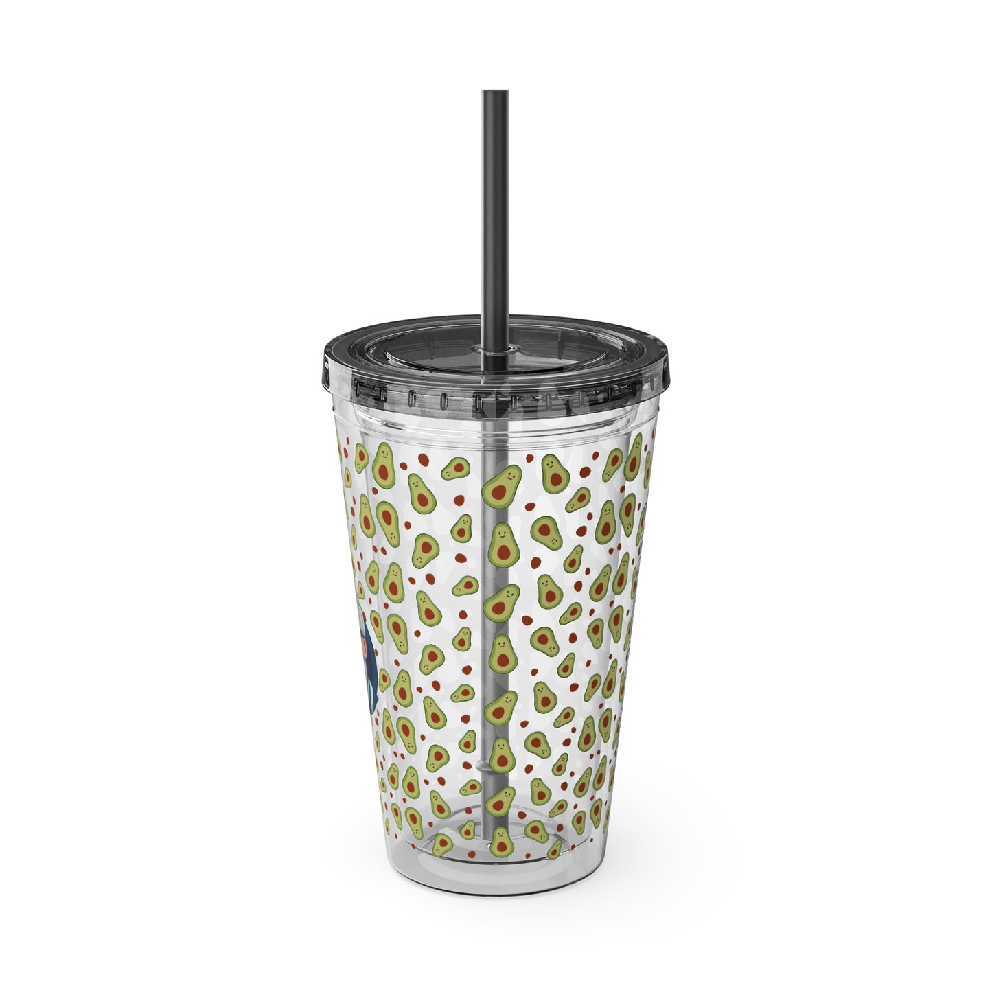 Aesthetic Insulated Tumbler with Straw – 16oz Travel Cup for Trendy Sipping