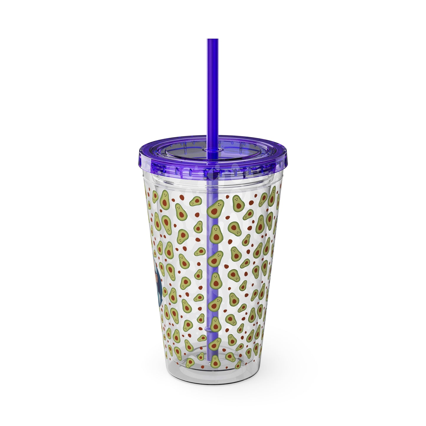 Aesthetic Insulated Tumbler with Straw – 16oz Travel Cup for Trendy Sipping