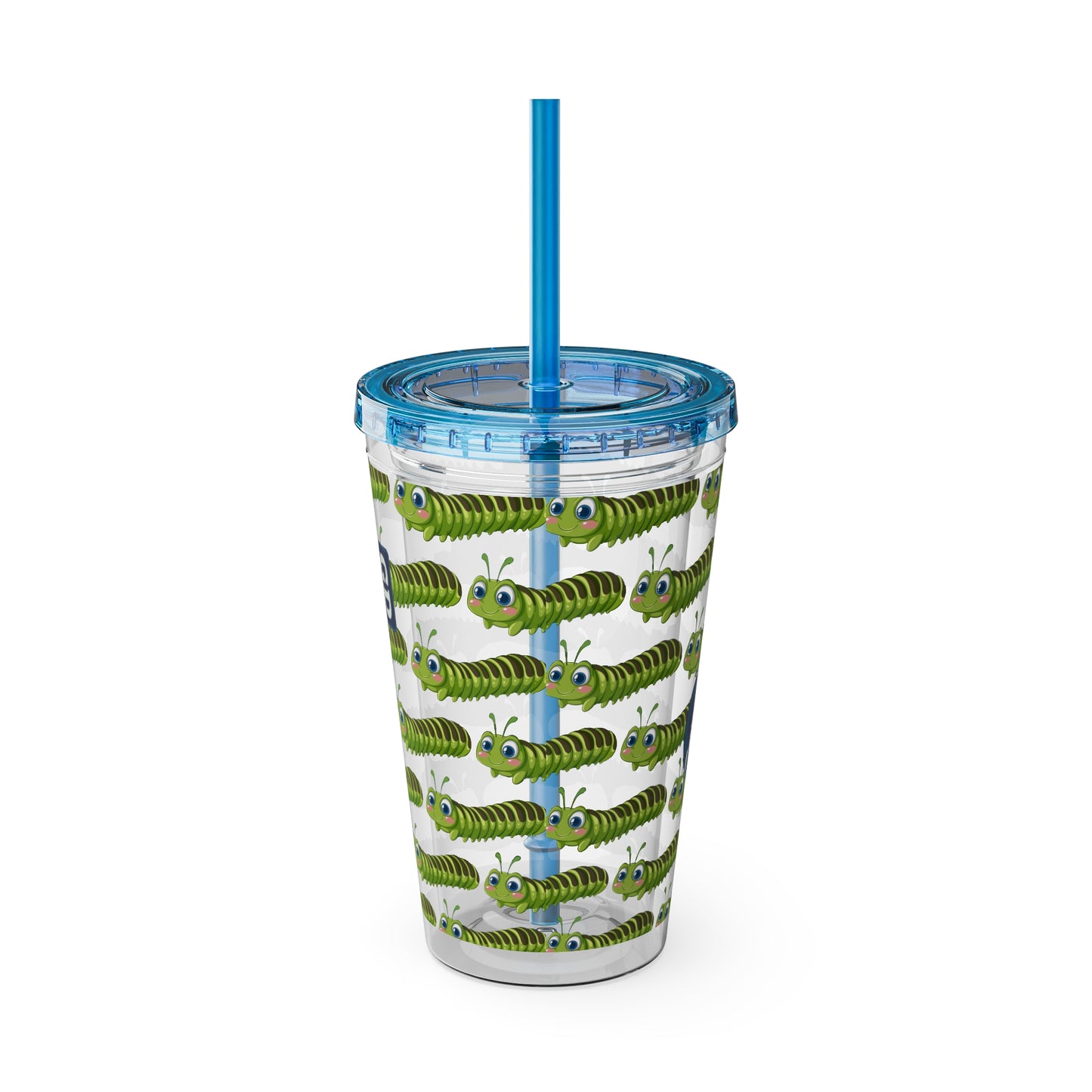 Aesthetic Insulated Tumbler with Straw – 16oz Travel Cup for Trendy Sipping