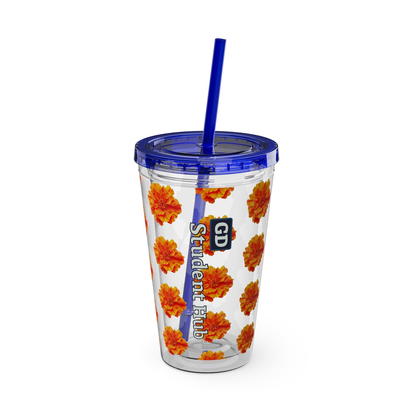 Aesthetic Insulated Tumbler with Straw – 16oz Travel Cup for Trendy Sipping