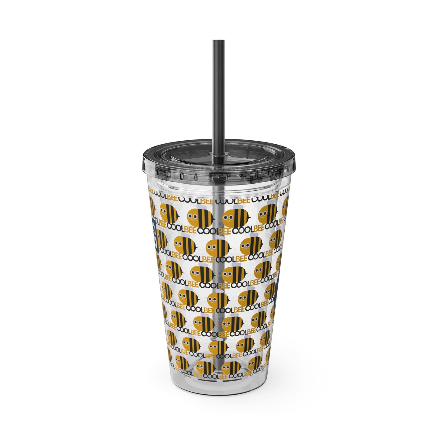 Aesthetic Insulated Tumbler with Straw – 16oz Travel Cup for Trendy Sipping