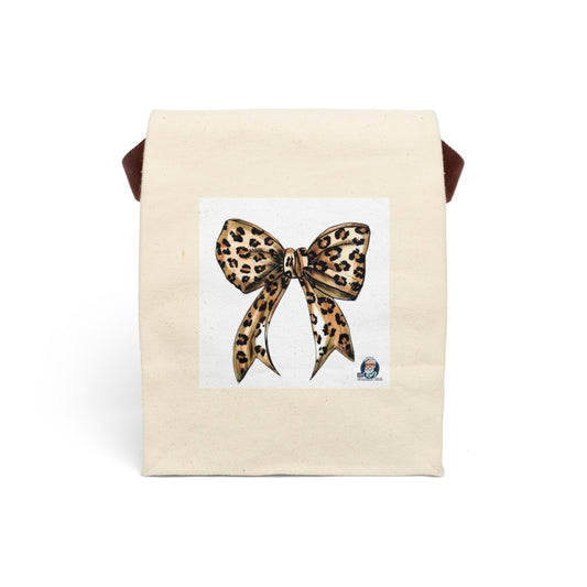 Retro Vibes: Canvas Lunch Bag with Strap