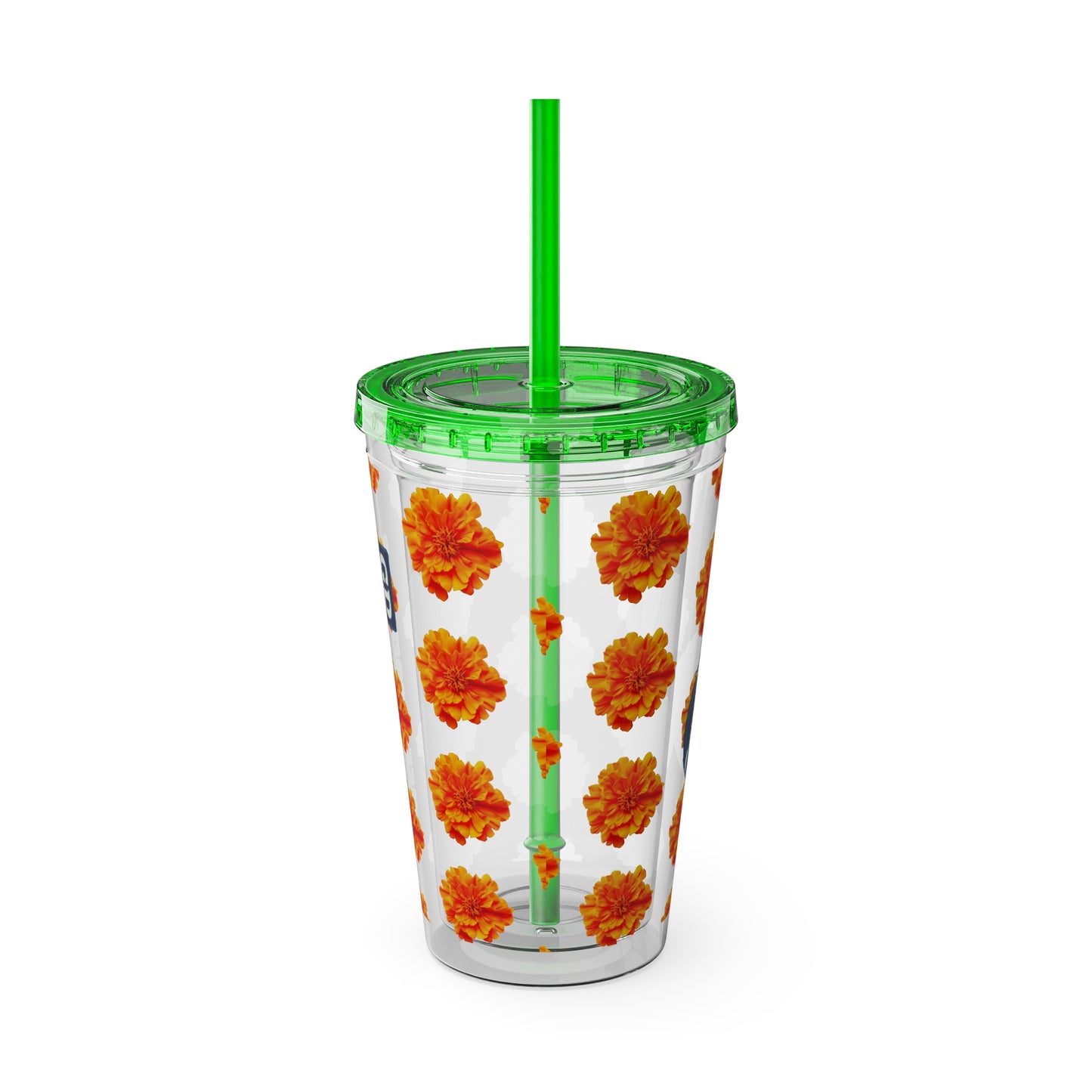 Aesthetic Insulated Tumbler with Straw – 16oz Travel Cup for Trendy Sipping