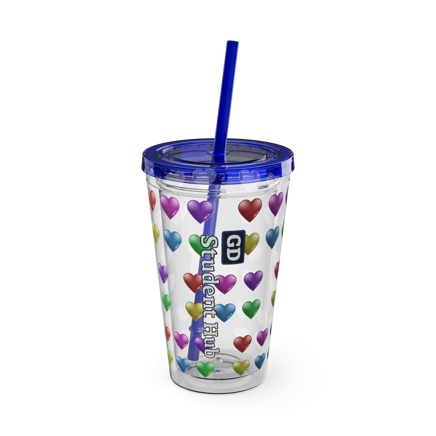 Aesthetic Insulated Tumbler with Straw – 16oz Travel Cup for Trendy Sipping