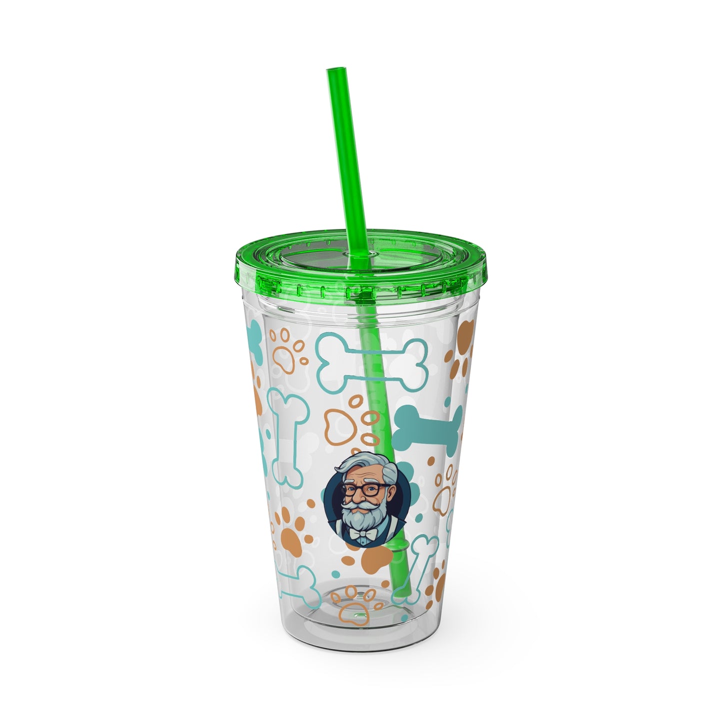 Aesthetic Insulated Tumbler with Straw – 16oz Travel Cup for Trendy Sipping