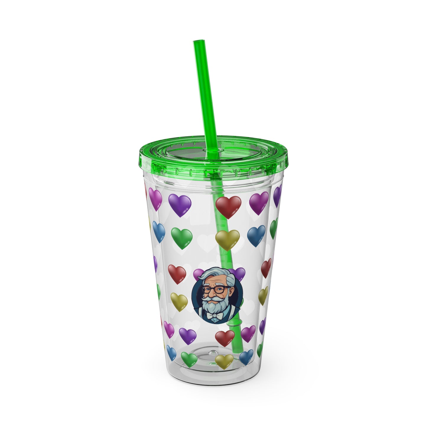Aesthetic Insulated Tumbler with Straw – 16oz Travel Cup for Trendy Sipping