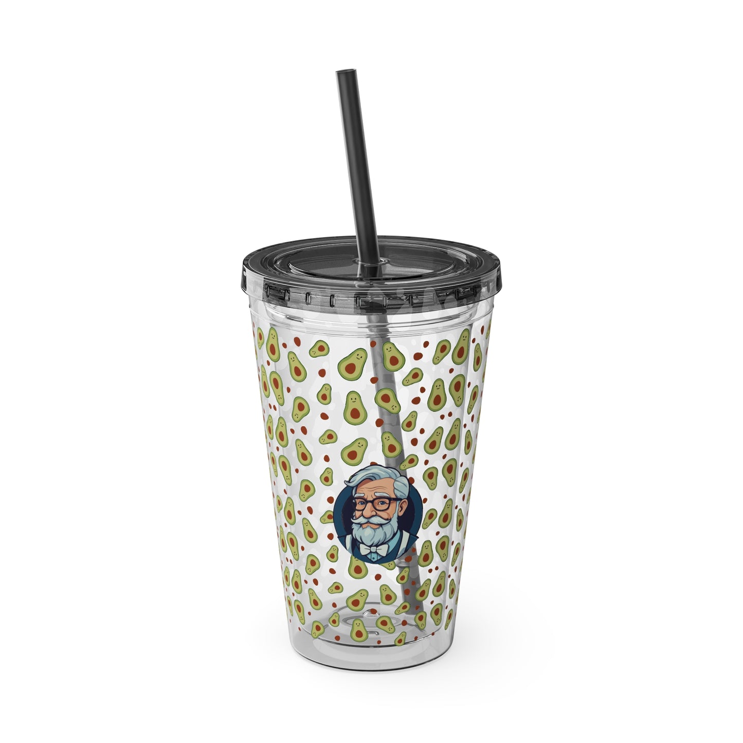 Aesthetic Insulated Tumbler with Straw – 16oz Travel Cup for Trendy Sipping