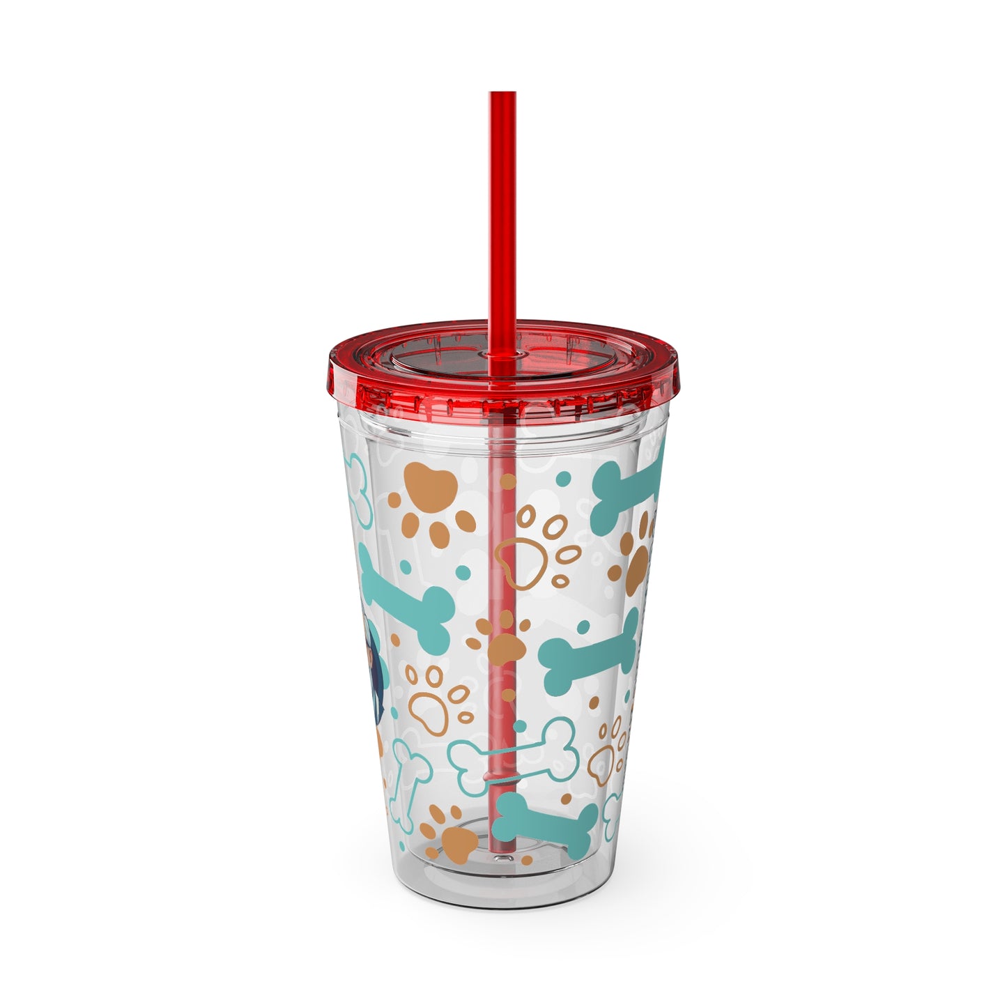Aesthetic Insulated Tumbler with Straw – 16oz Travel Cup for Trendy Sipping