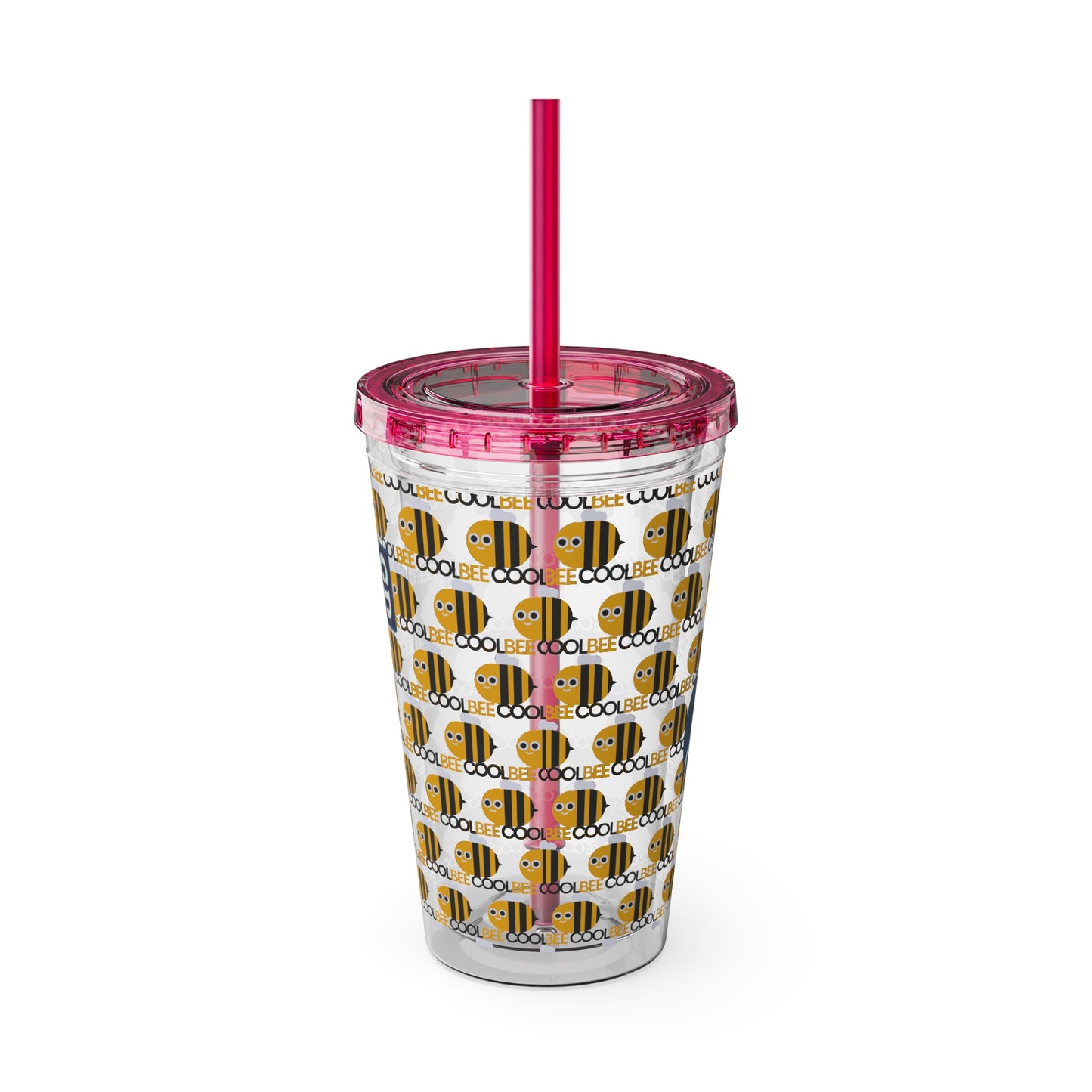 Aesthetic Insulated Tumbler with Straw – 16oz Travel Cup for Trendy Sipping