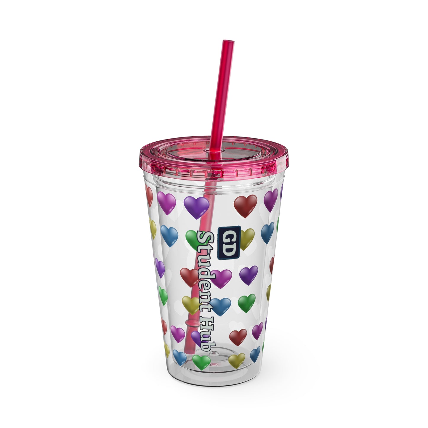 Aesthetic Insulated Tumbler with Straw – 16oz Travel Cup for Trendy Sipping
