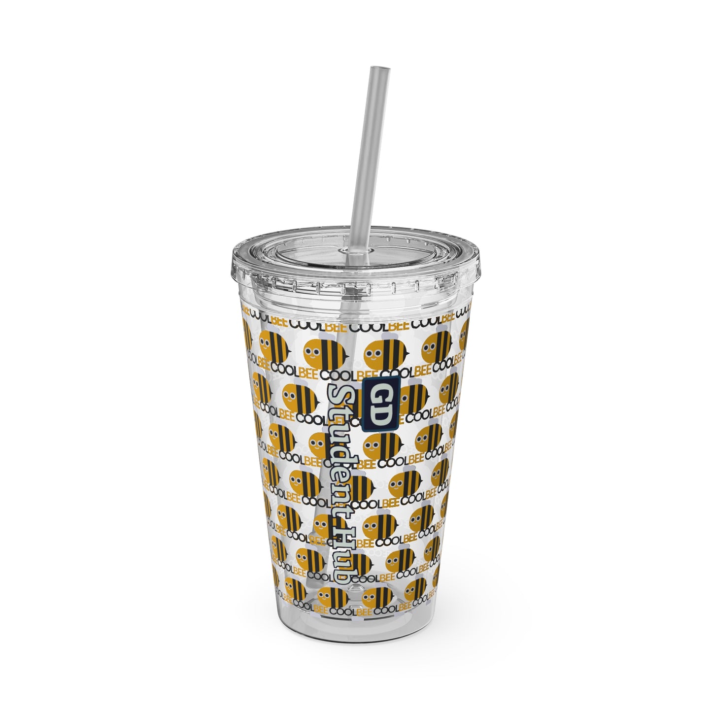 Aesthetic Insulated Tumbler with Straw – 16oz Travel Cup for Trendy Sipping
