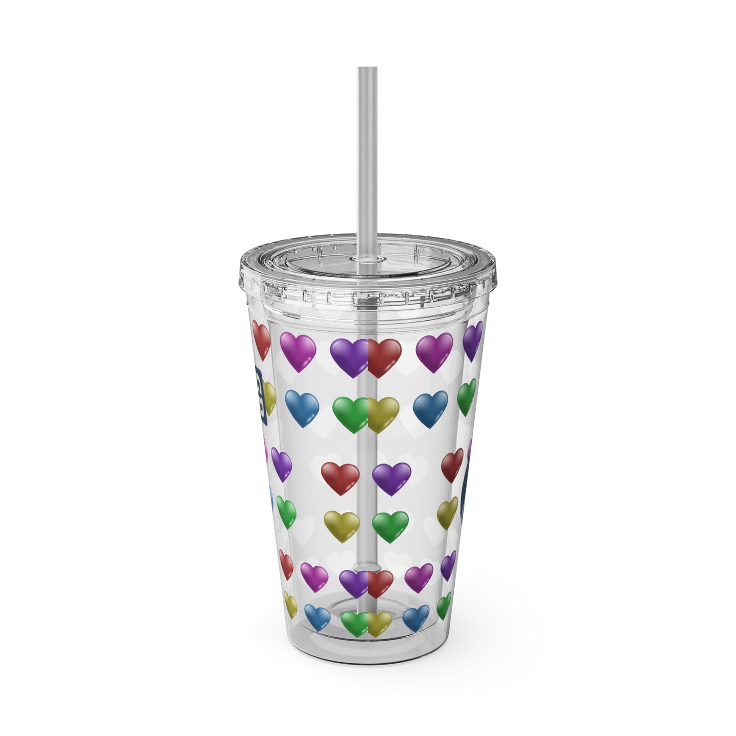 Aesthetic Insulated Tumbler with Straw – 16oz Travel Cup for Trendy Sipping