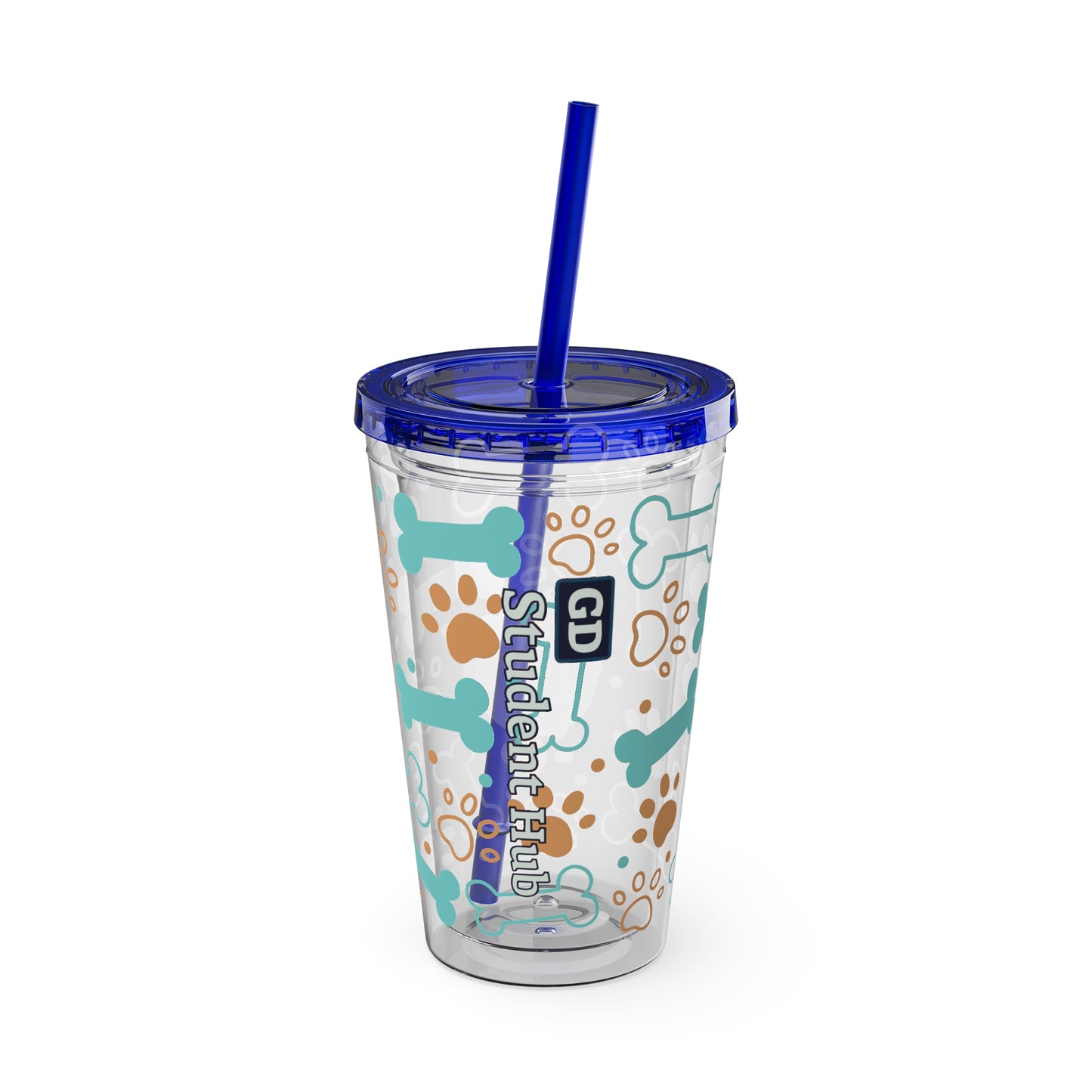 Aesthetic Insulated Tumbler with Straw – 16oz Travel Cup for Trendy Sipping