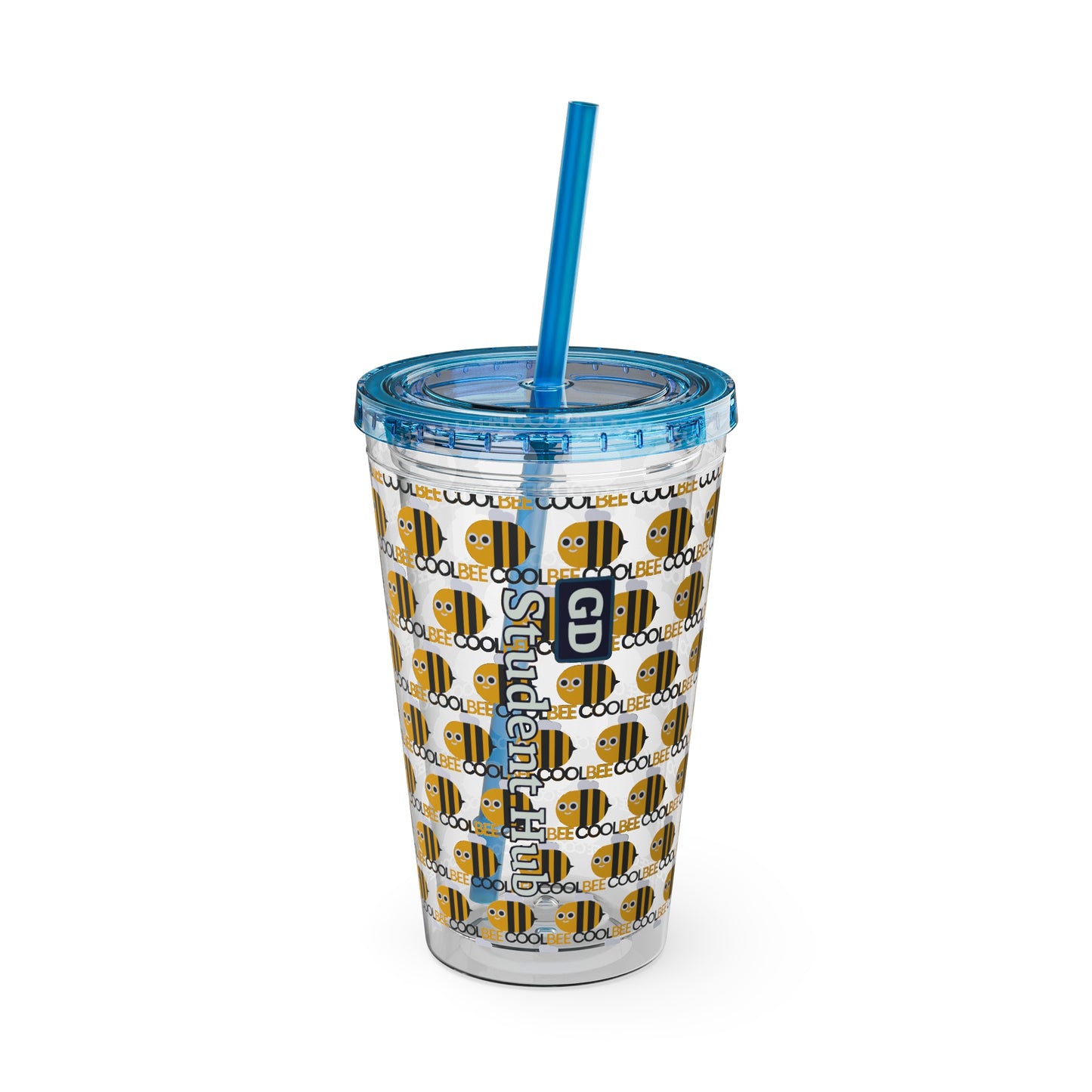 Aesthetic Insulated Tumbler with Straw – 16oz Travel Cup for Trendy Sipping