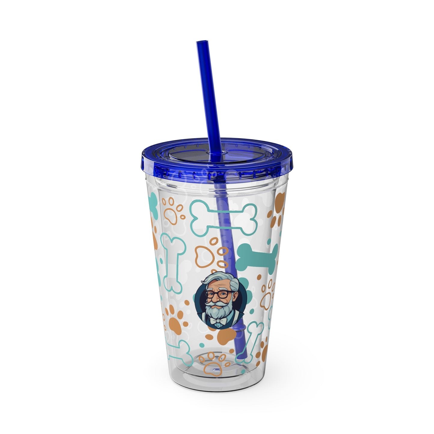 Aesthetic Insulated Tumbler with Straw – 16oz Travel Cup for Trendy Sipping