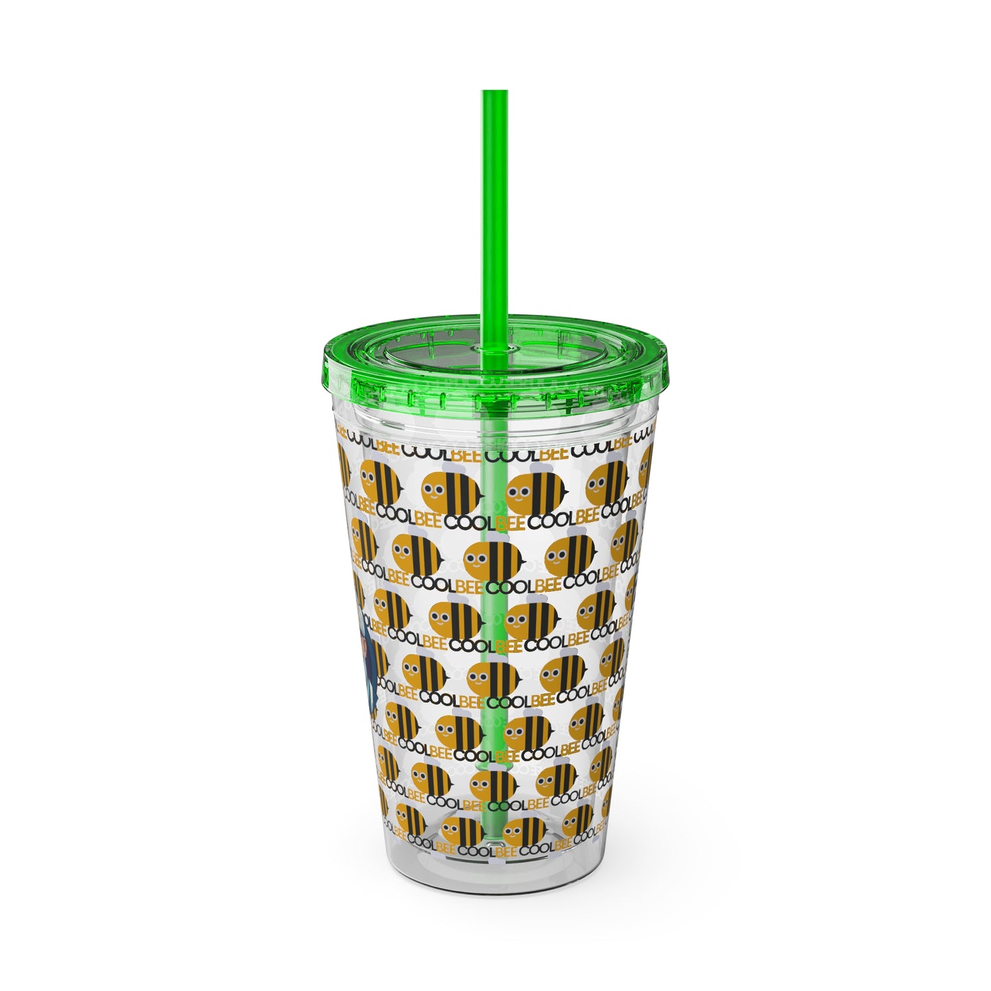 Aesthetic Insulated Tumbler with Straw – 16oz Travel Cup for Trendy Sipping