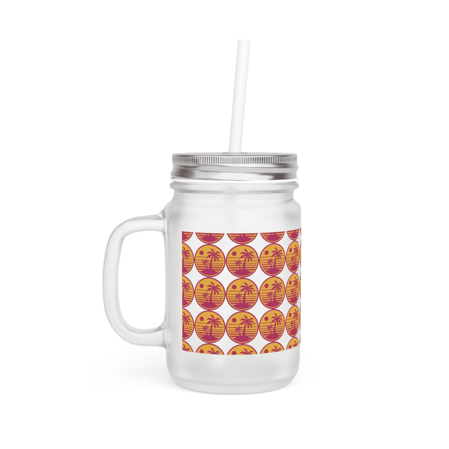 Chill Sips: Custom Frosted Mason Jar (12oz)