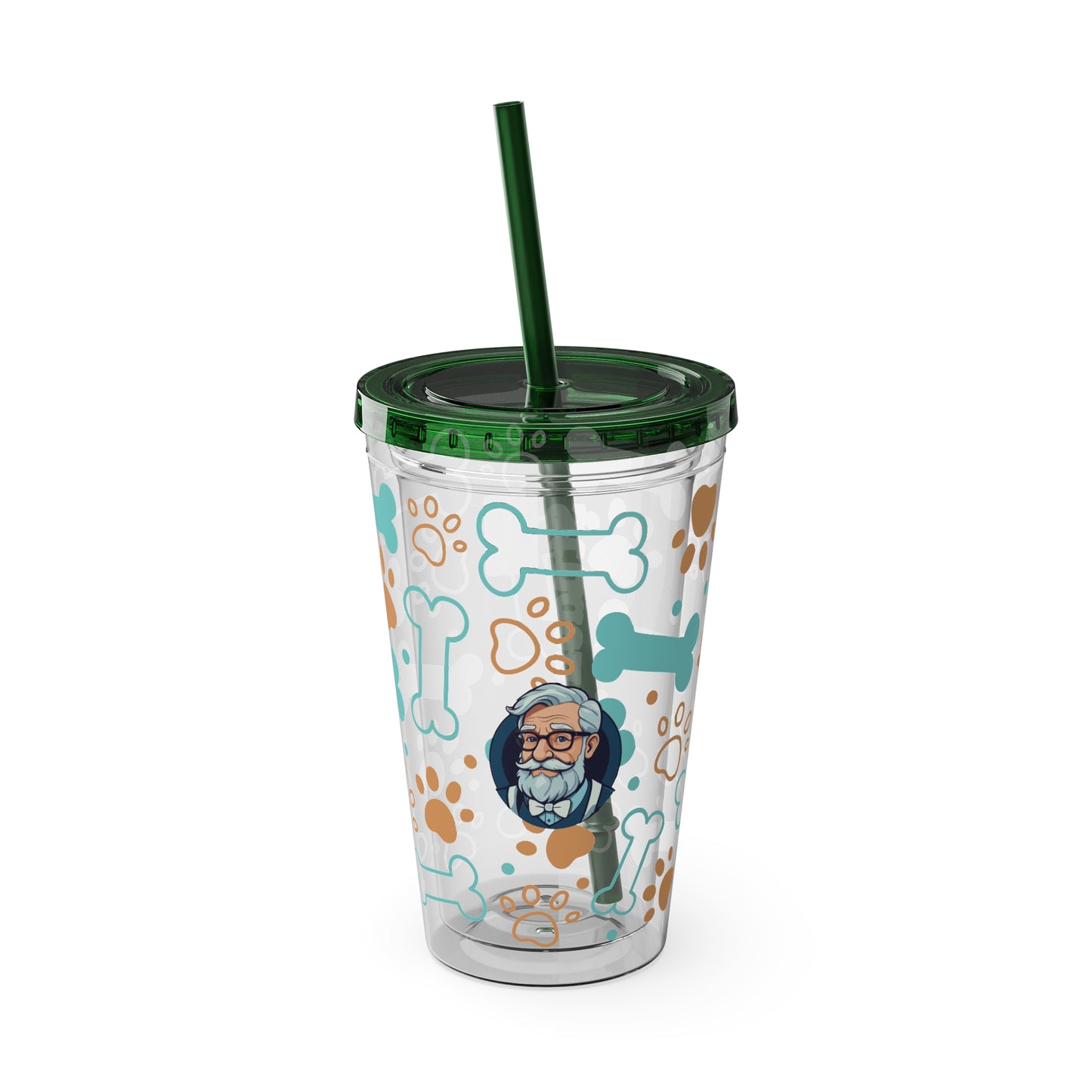 Aesthetic Insulated Tumbler with Straw – 16oz Travel Cup for Trendy Sipping