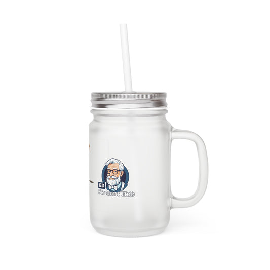 Chill Sips: Custom Frosted Mason Jar (12oz)