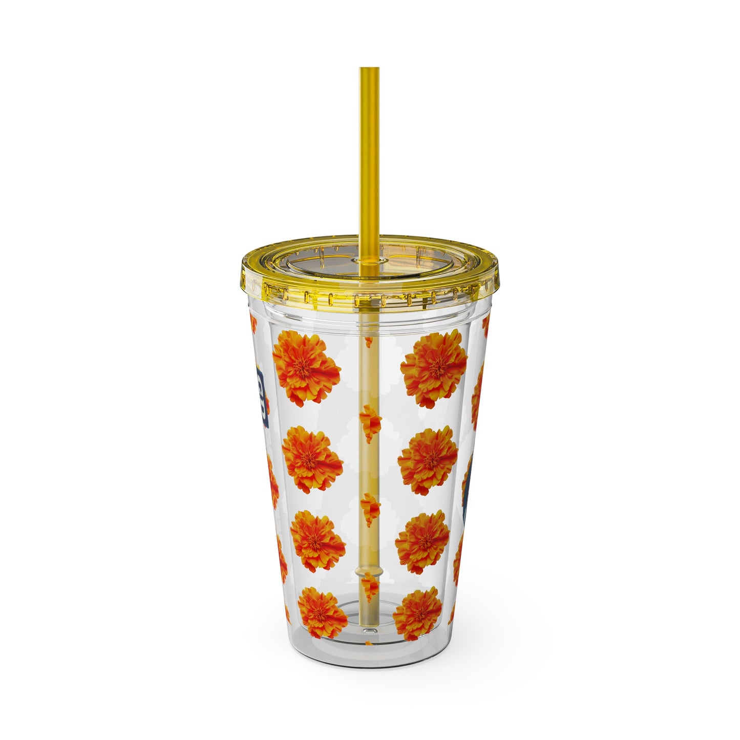 Aesthetic Insulated Tumbler with Straw – 16oz Travel Cup for Trendy Sipping