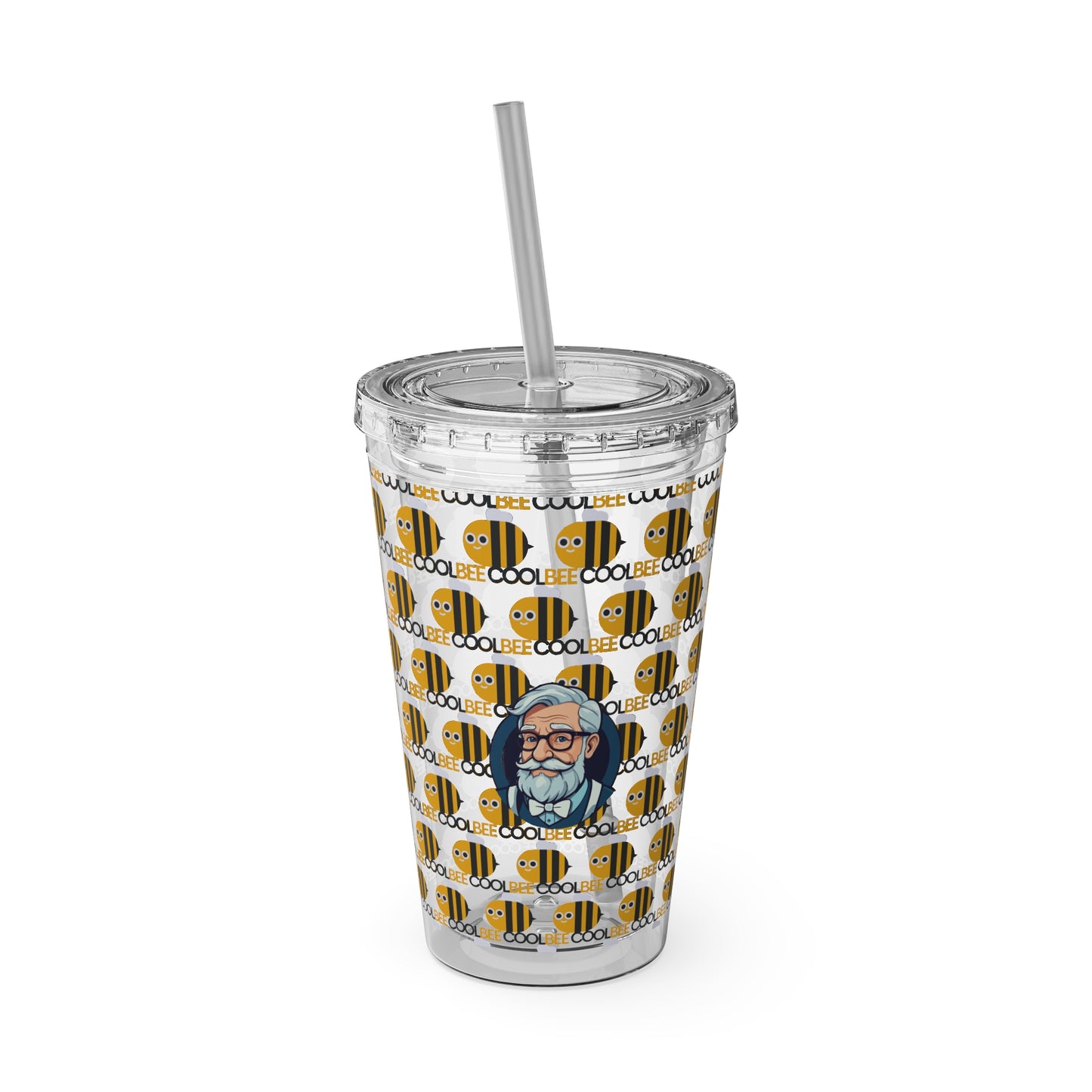 Aesthetic Insulated Tumbler with Straw – 16oz Travel Cup for Trendy Sipping