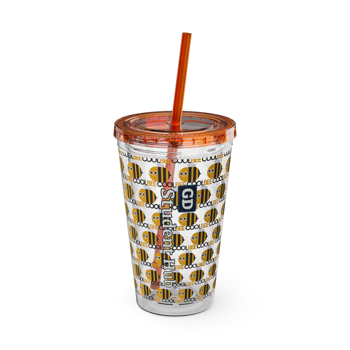 Aesthetic Insulated Tumbler with Straw – 16oz Travel Cup for Trendy Sipping