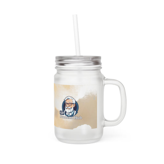 Chill Sips: Custom Frosted Mason Jar (12oz)