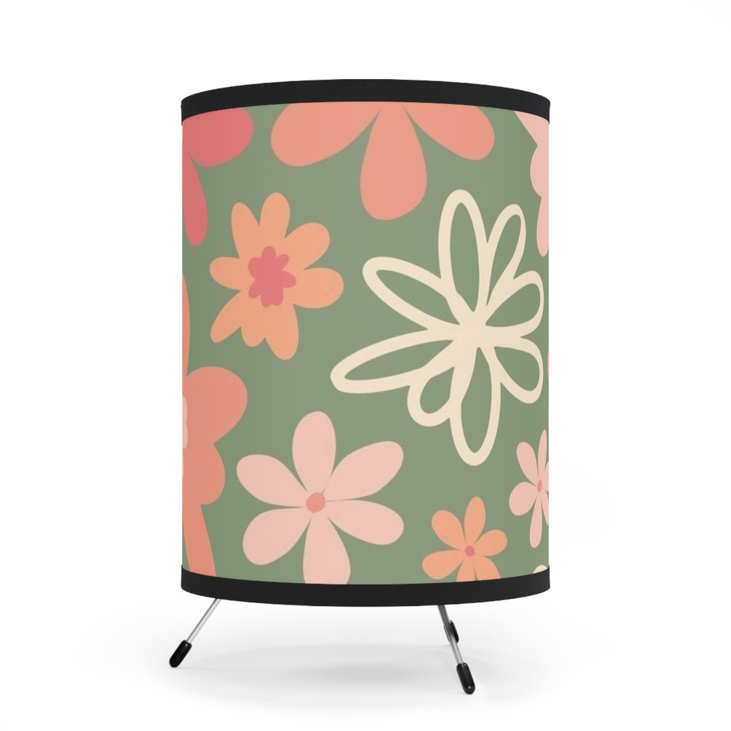 VibeGlow Tripod Lamp | Aesthetic Room Lighting with Custom Shade