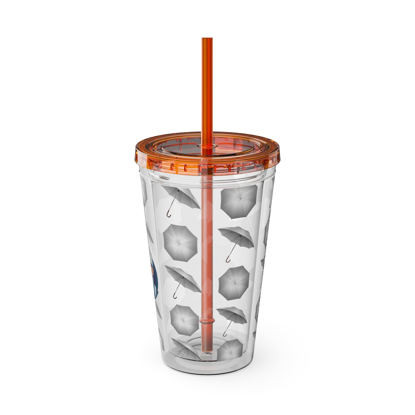 Aesthetic Insulated Tumbler with Straw – 16oz Travel Cup for Trendy Sipping