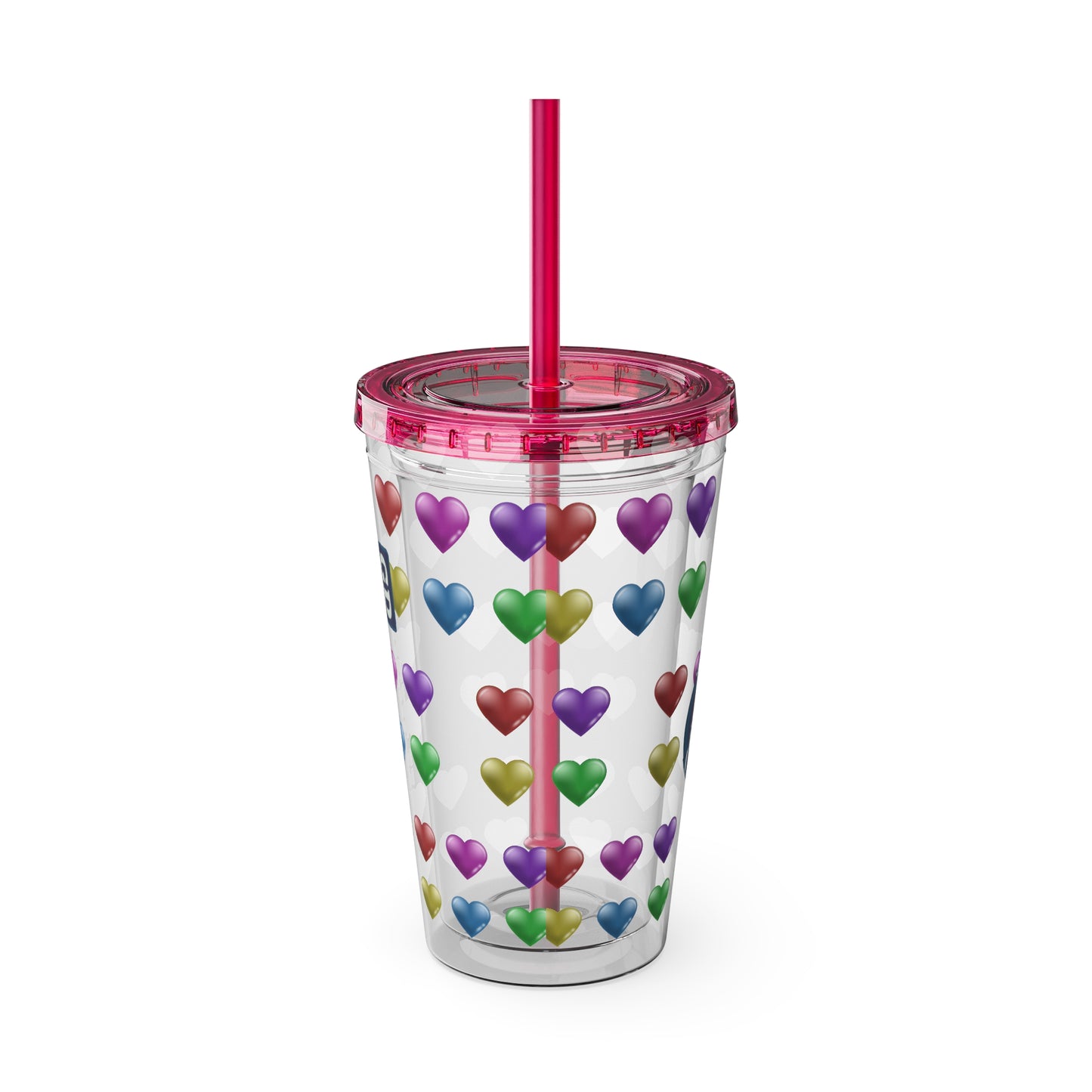 Aesthetic Insulated Tumbler with Straw – 16oz Travel Cup for Trendy Sipping