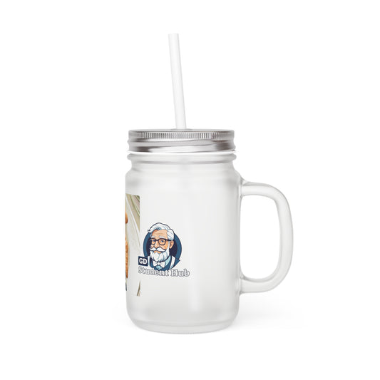 Chill Sips: Custom Frosted Mason Jar (12oz)