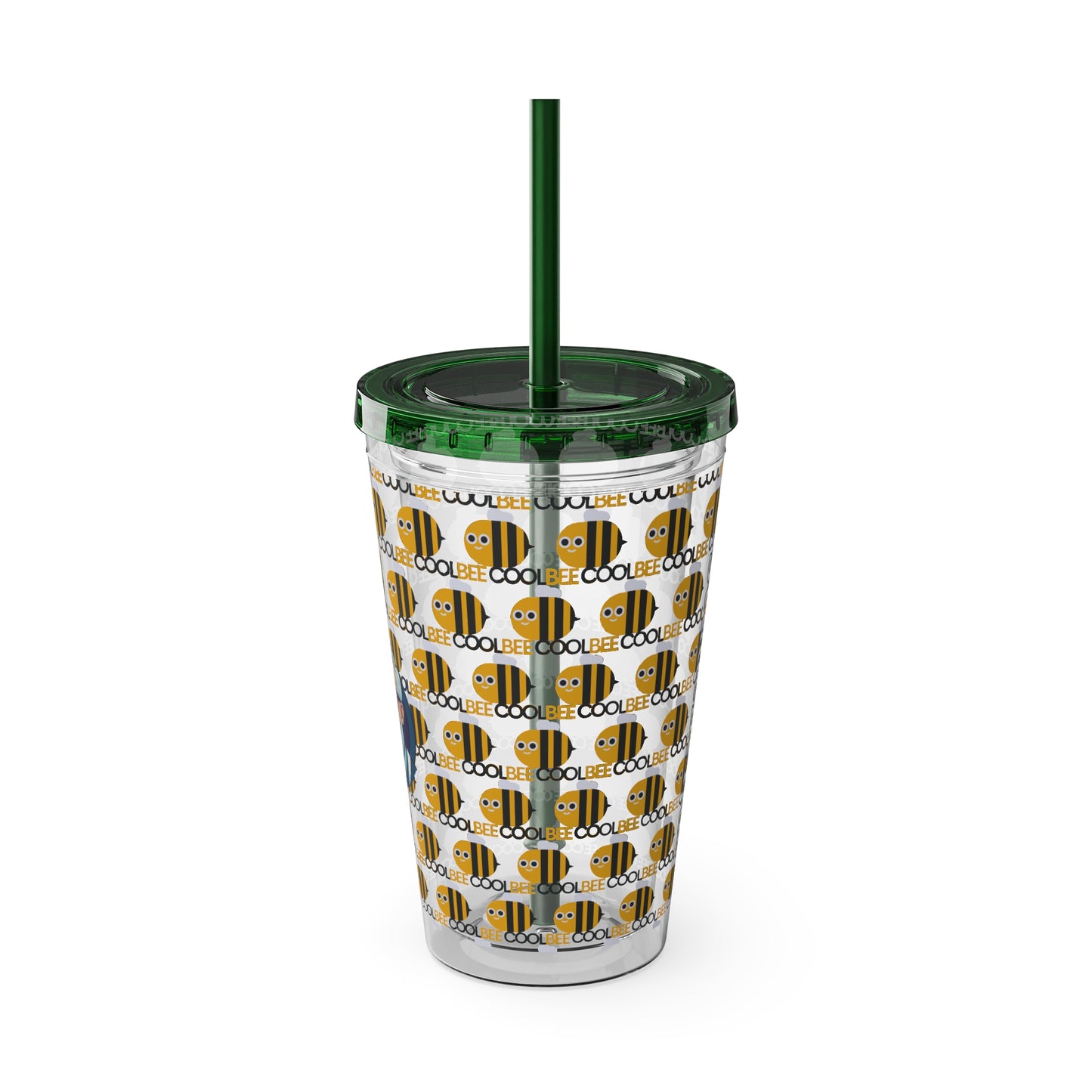 Aesthetic Insulated Tumbler with Straw – 16oz Travel Cup for Trendy Sipping