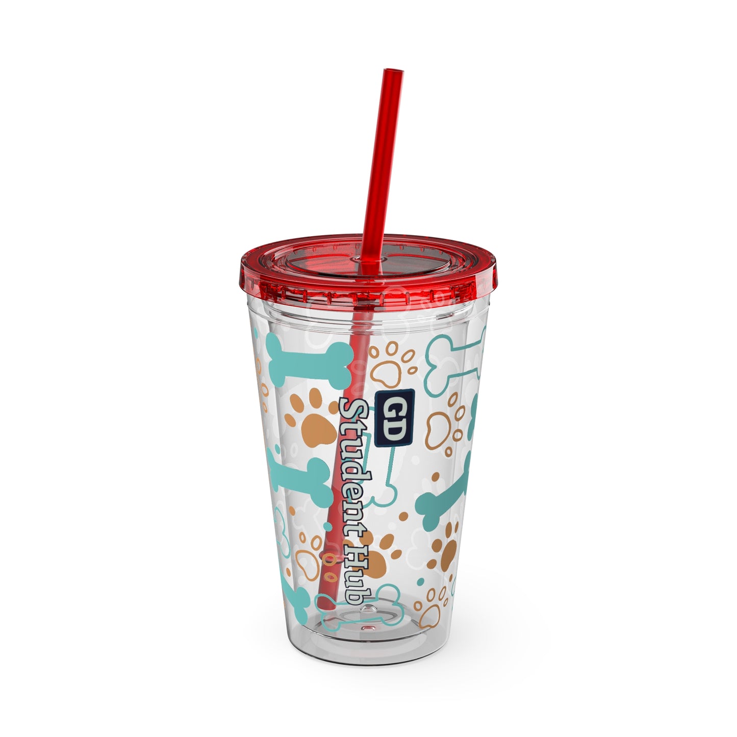 Aesthetic Insulated Tumbler with Straw – 16oz Travel Cup for Trendy Sipping